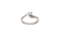 Anello con diamante - Asta Preziosi