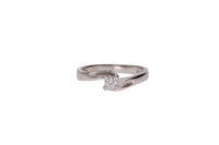 Anello con diamante - Asta Preziosi