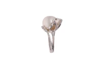 Anello con perla scaramazza e diamanti - Asta Preziosi Anello con perla scaramazza e diamanti - Asta Preziosi