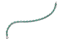 Bracciale con diamanti e smeraldi - Asta Preziosi Bracciale con diamanti e smeraldi - Asta Preziosi