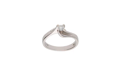 Anello con diamante - Asta Preziosi