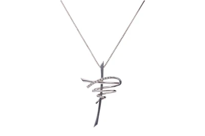 Collana e pendente a forma di croce con diamanti - Asta Preziosi Collana e pendente a forma di croce con diamanti - Asta Preziosi