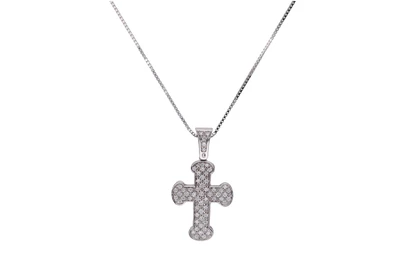 Collana e pendente con diamanti - Asta Preziosi