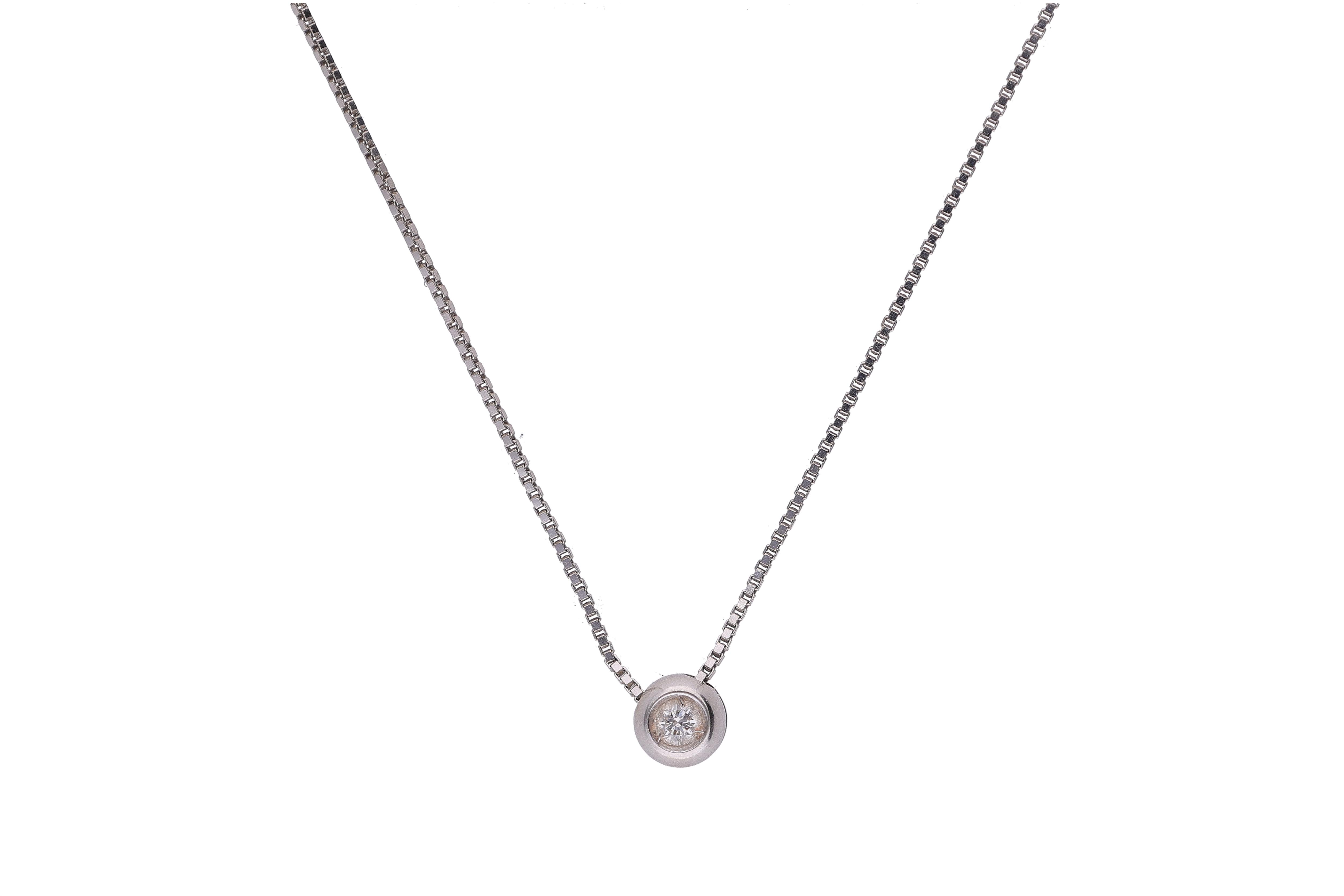 Collier con diamante - Asta Preziosi