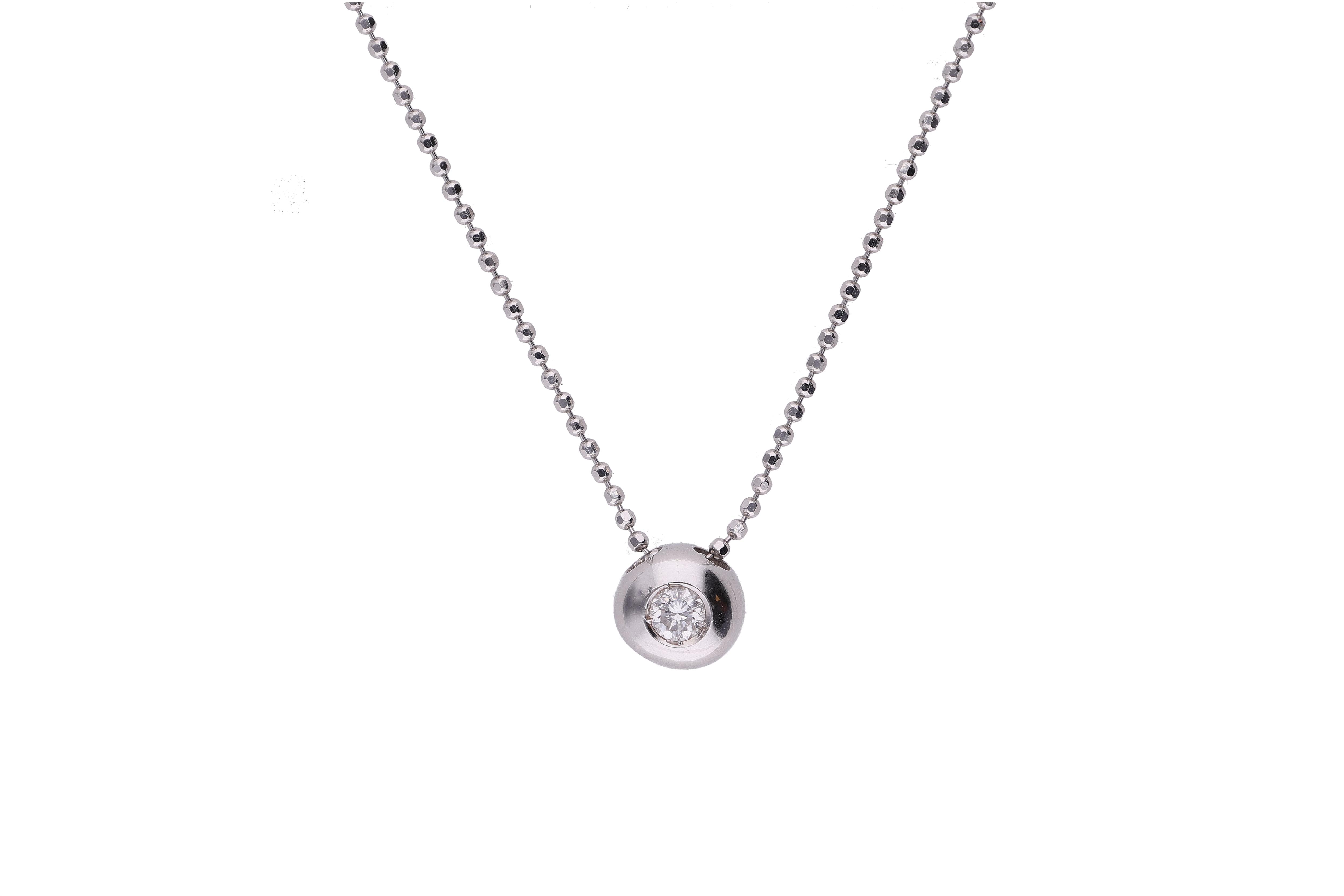 Collier con diamante - Asta Preziosi