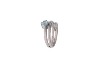 Anello con diamanti e pietra azzurra - Asta Preziosi Anello con diamanti e pietra azzurra - Asta Preziosi