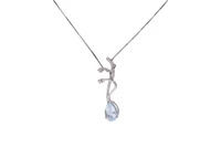 Collana e pendente mobile con diamanti e acquamarina - Asta Preziosi Collana e pendente mobile con diamanti e acquamarina - Asta Preziosi