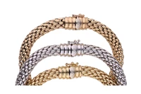 Fope, tris di bracciali - Asta Preziosi Fope, tris di bracciali - Asta Preziosi