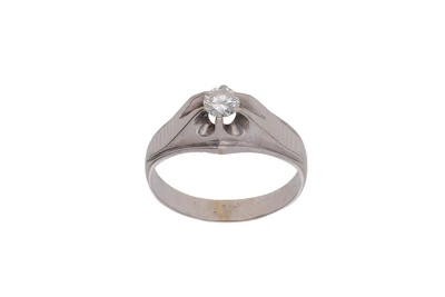 Anello con diamante - Asta Preziosi