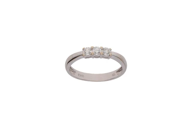 Anello trilogy con diamanti - Asta Preziosi