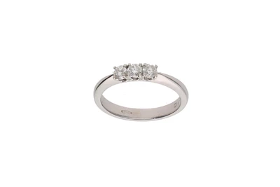 Anello trilogy con diamanti - Asta Preziosi Anello trilogy con diamanti - Asta Preziosi