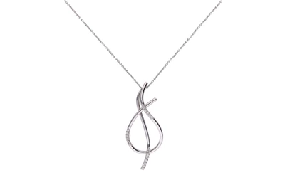 Collana con pendente mobile con diamanti - Asta Preziosi Collana con pendente mobile con diamanti - Asta Preziosi