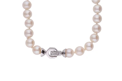Collana di perle coltivate con chiusura di diamanti - Asta Preziosi Collana di perle coltivate con chiusura di diamanti - Asta Preziosi