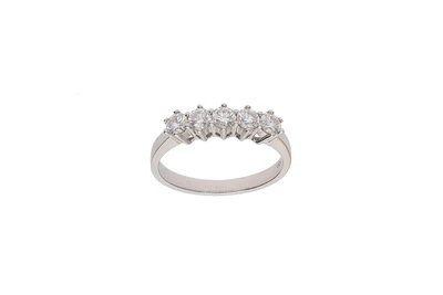 Veretta con cinque diamanti - Asta Preziosi Veretta con cinque diamanti - Asta Preziosi