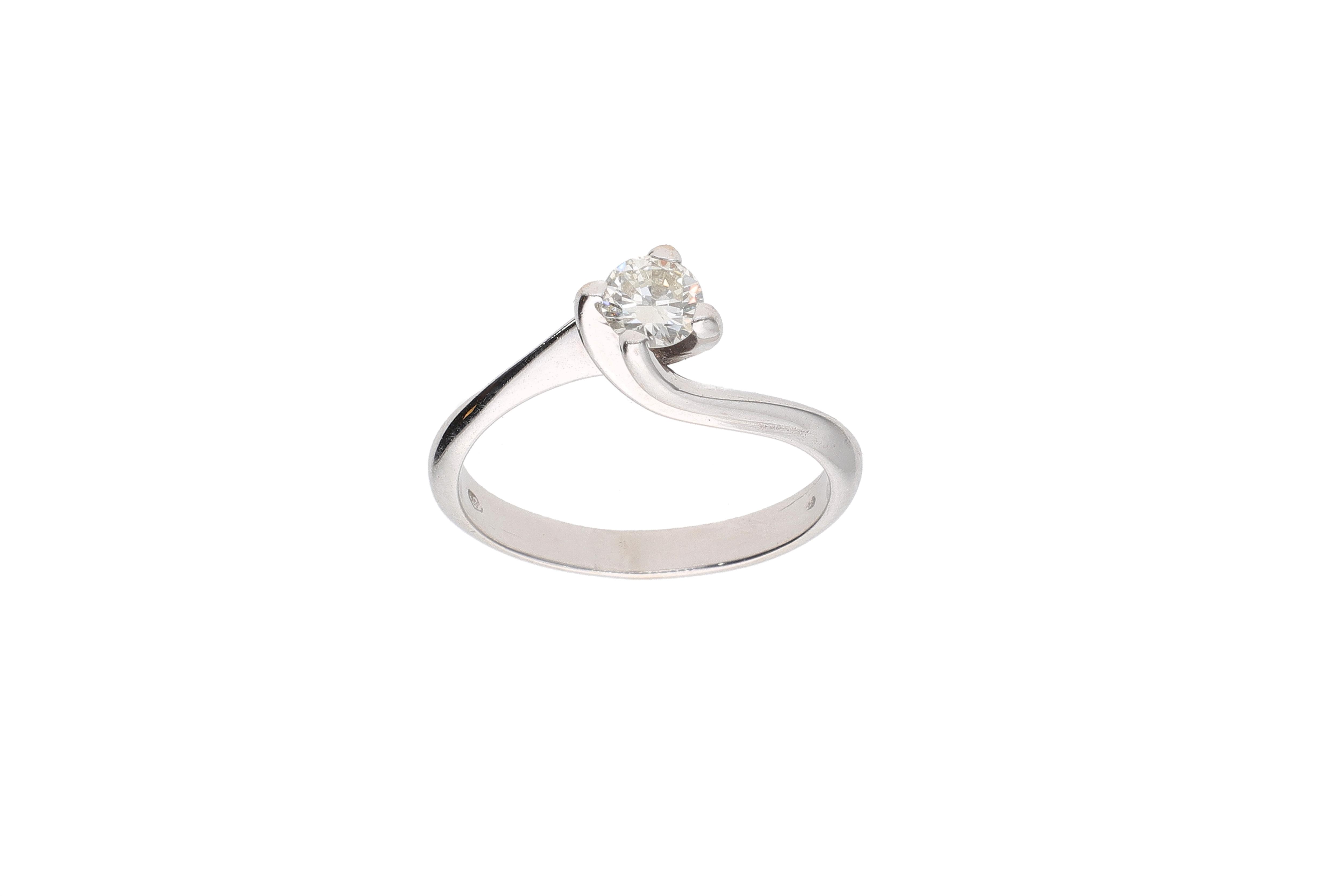 Anello con diamante - Asta Preziosi