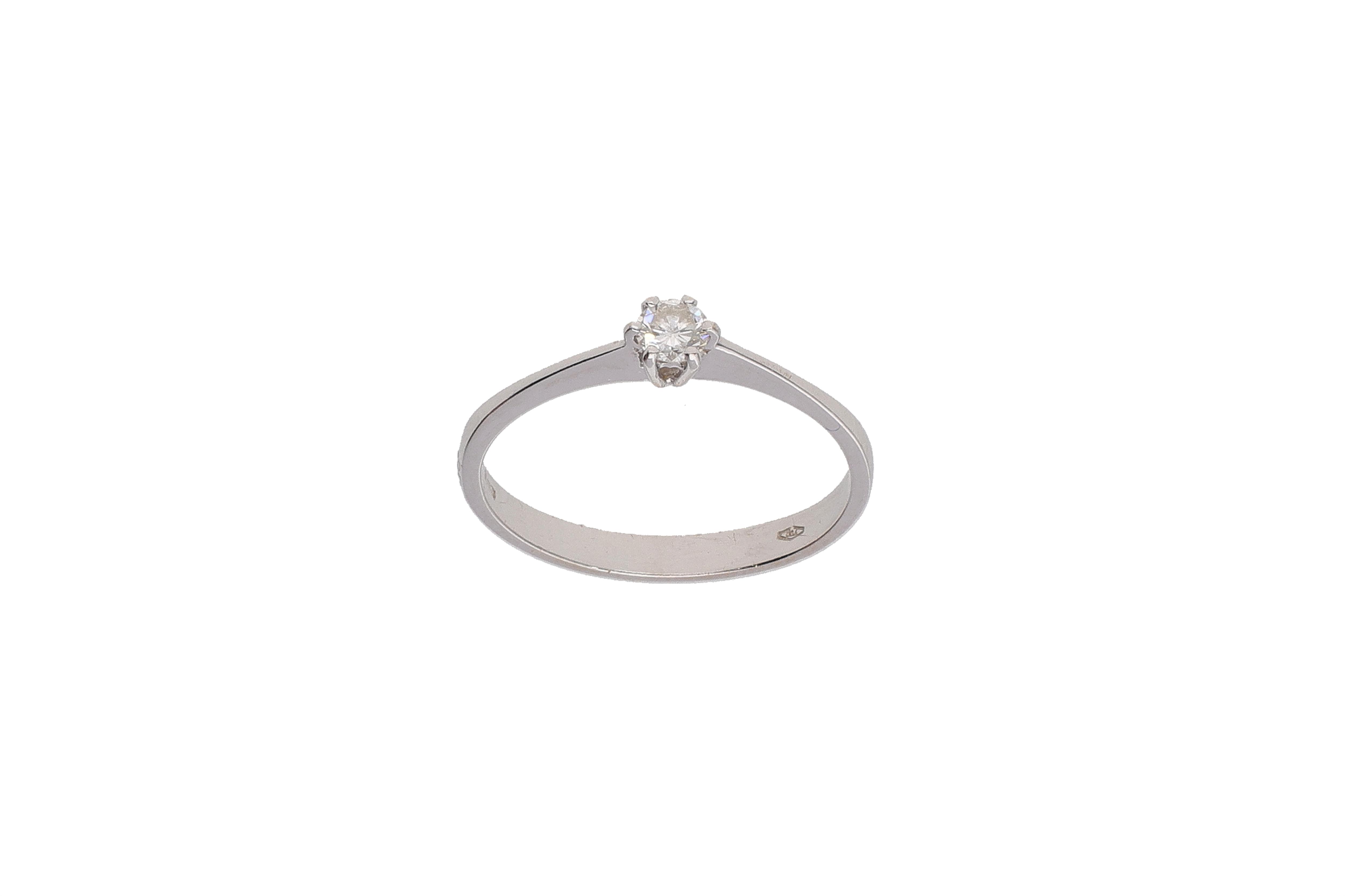 Anello con diamante - Asta Preziosi