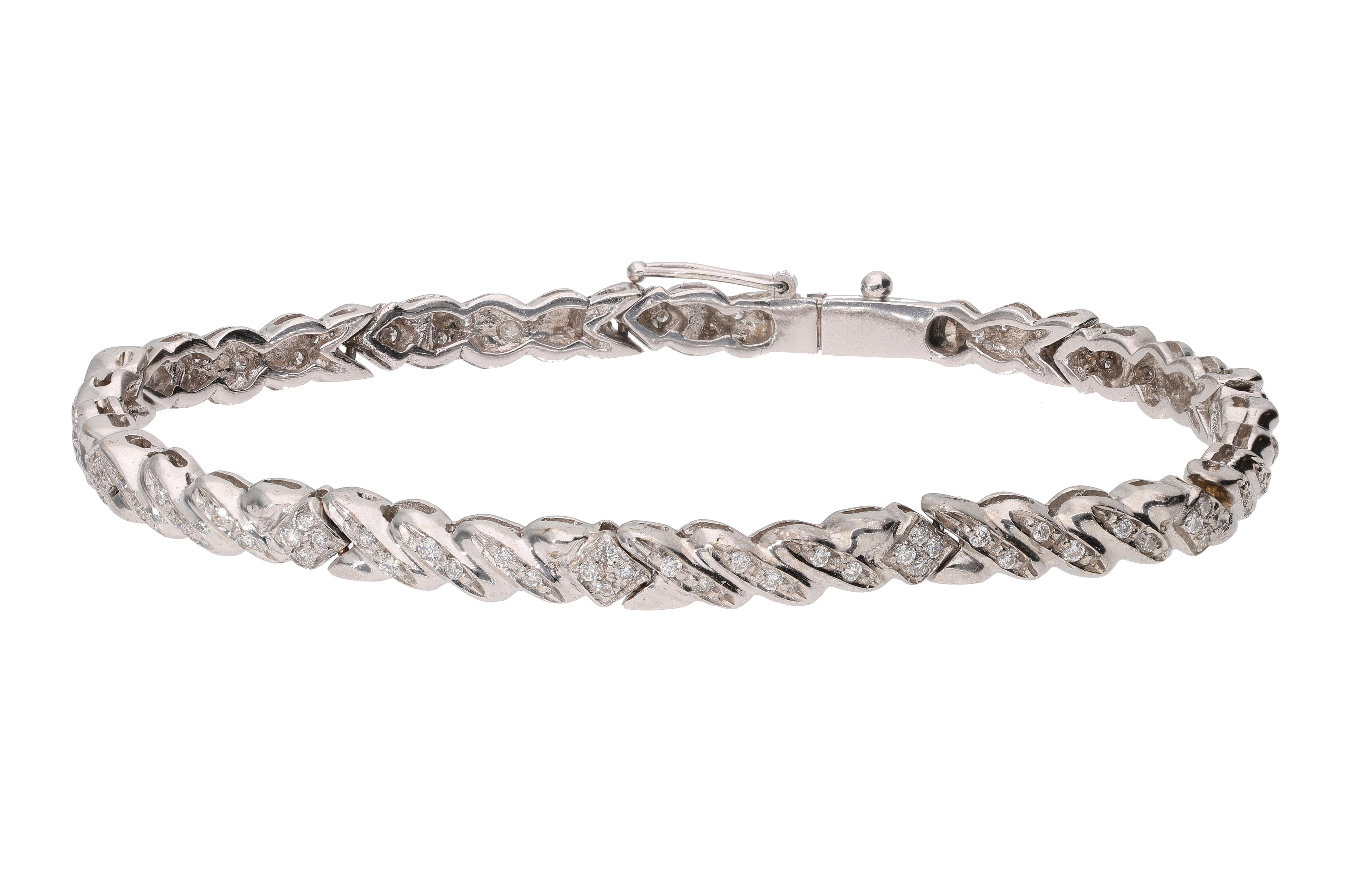 Bracciale con diamanti - Asta Preziosi