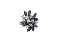 Anello con zaffiri e diamanti - Asta Preziosi Anello con zaffiri e diamanti - Asta Preziosi
