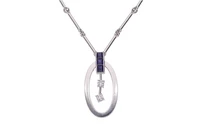 Collier con diamanti e pietre blu - Asta Preziosi Collier con diamanti e pietre blu - Asta Preziosi