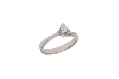 Anello con diamante - Asta Preziosi