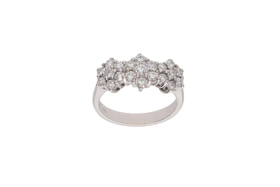 Anello con diamanti e pietre incolori - Asta Preziosi