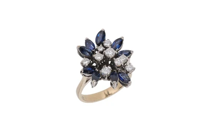 Anello con zaffiri e diamanti - Asta Preziosi Anello con zaffiri e diamanti - Asta Preziosi