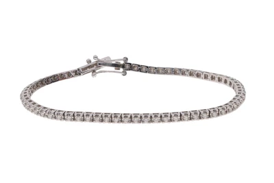 Bracciale tennis con diamanti - Asta Preziosi