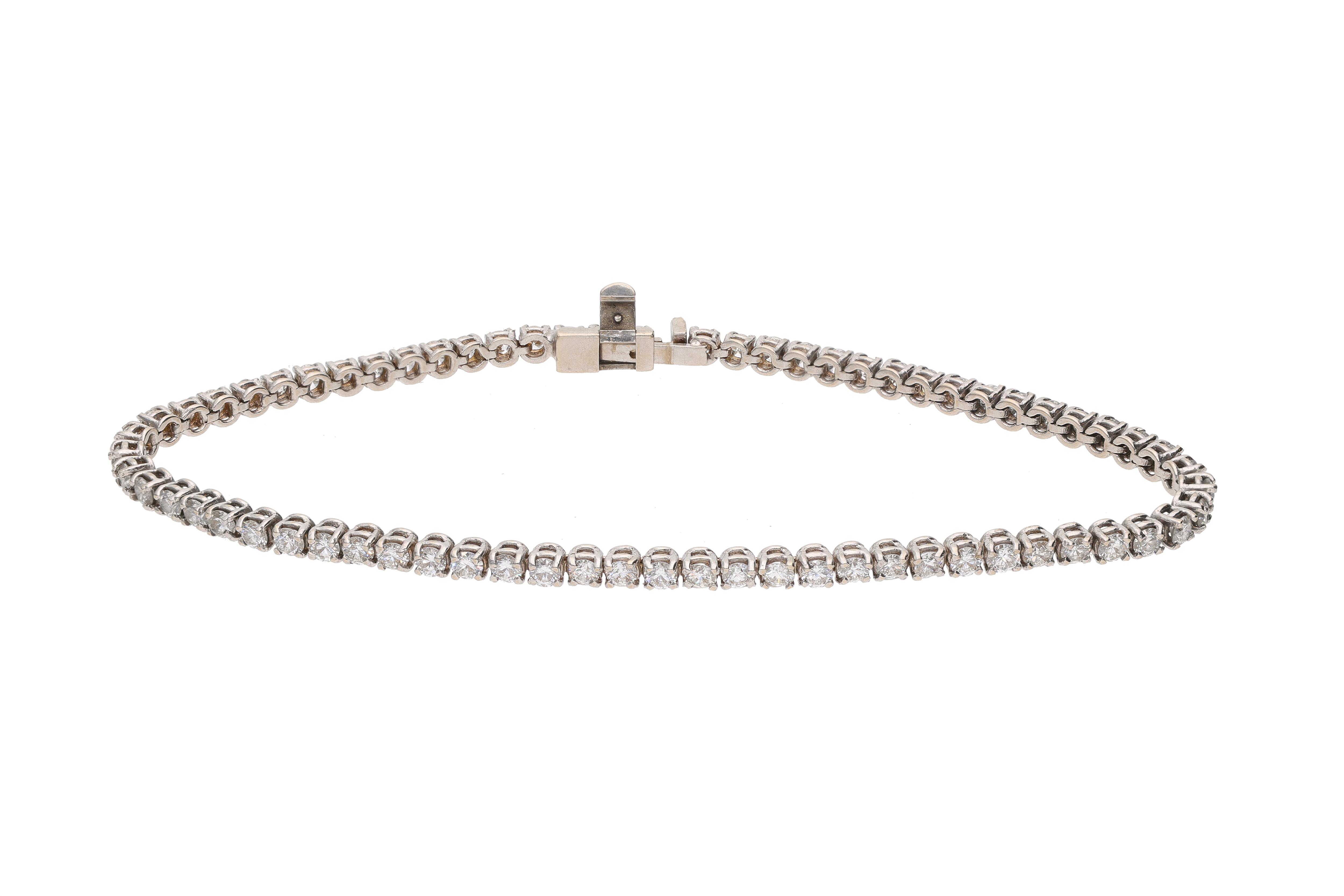 Bracciale tennis con diamanti - Asta Preziosi