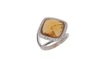 Anello con diamanti e pietra - Asta Preziosi Anello con diamanti e pietra - Asta Preziosi