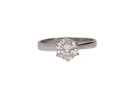 Anello solitario con diamante - Asta Preziosi Anello solitario con diamante - Asta Preziosi