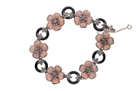 Bracciale con corallo, onice, rubini e diamanti - Asta Preziosi Bracciale con corallo, onice, rubini e diamanti - Asta Preziosi