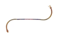 Bracciale con pietre multicolore - Asta Preziosi Bracciale con pietre multicolore - Asta Preziosi