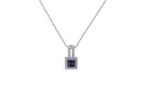 Collana e pendente con zaffiri e diamanti - Asta Preziosi Collana e pendente con zaffiri e diamanti - Asta Preziosi