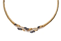 Collier con diamanti e zaffiri - Asta Preziosi Collier con diamanti e zaffiri - Asta Preziosi