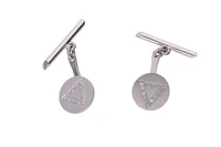 Coppia di fermapolsi con diamanti - Asta Preziosi Coppia di fermapolsi con diamanti - Asta Preziosi
