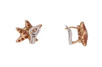 Coppia di orecchini con diamanti e pietre colorate - Asta Preziosi Coppia di orecchini con diamanti e pietre colorate - Asta Preziosi