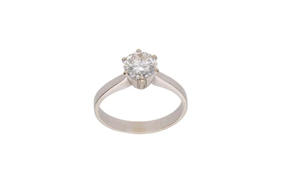 Anello solitario con diamante - Asta Preziosi Anello solitario con diamante - Asta Preziosi