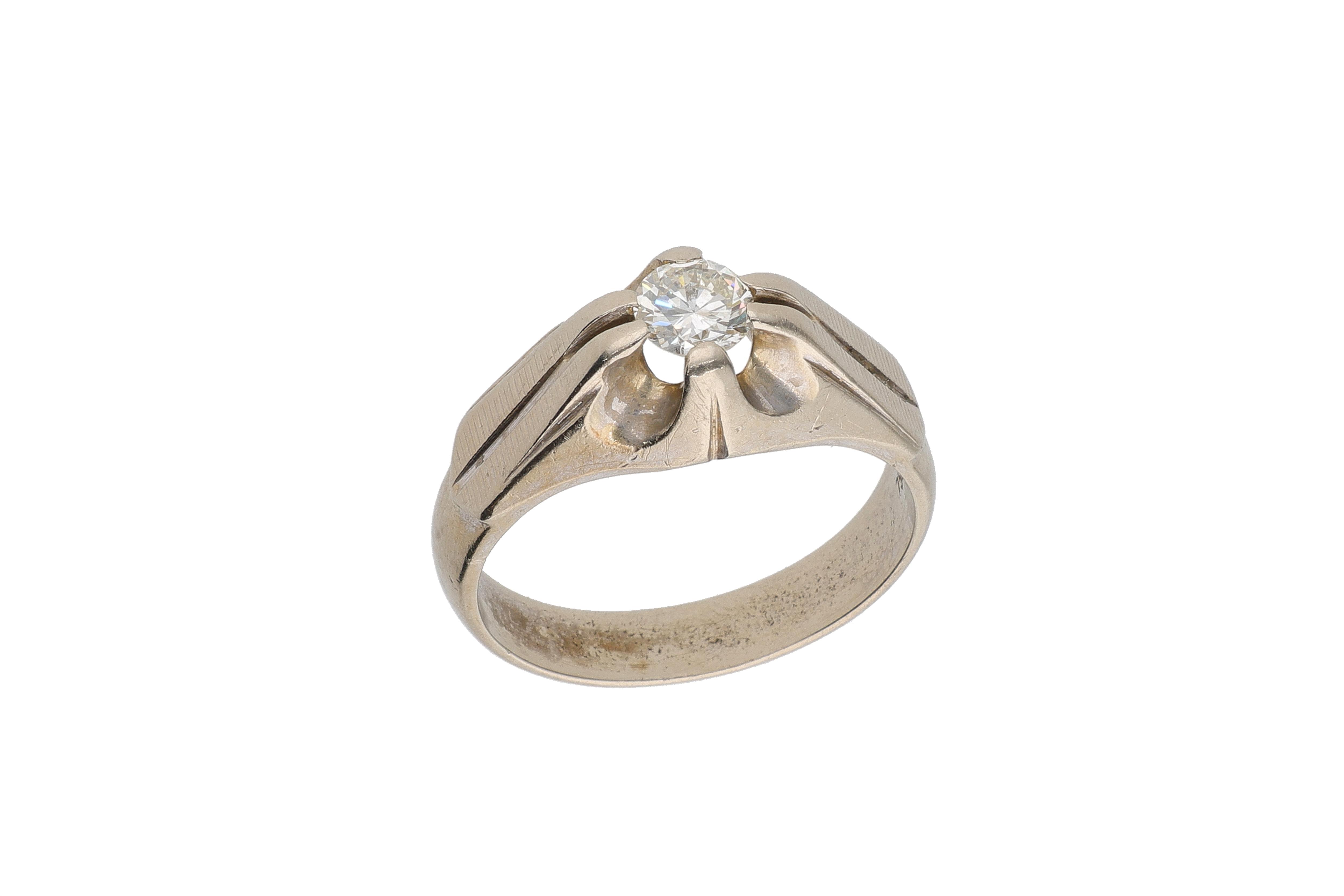 Anello con diamante - Asta Preziosi