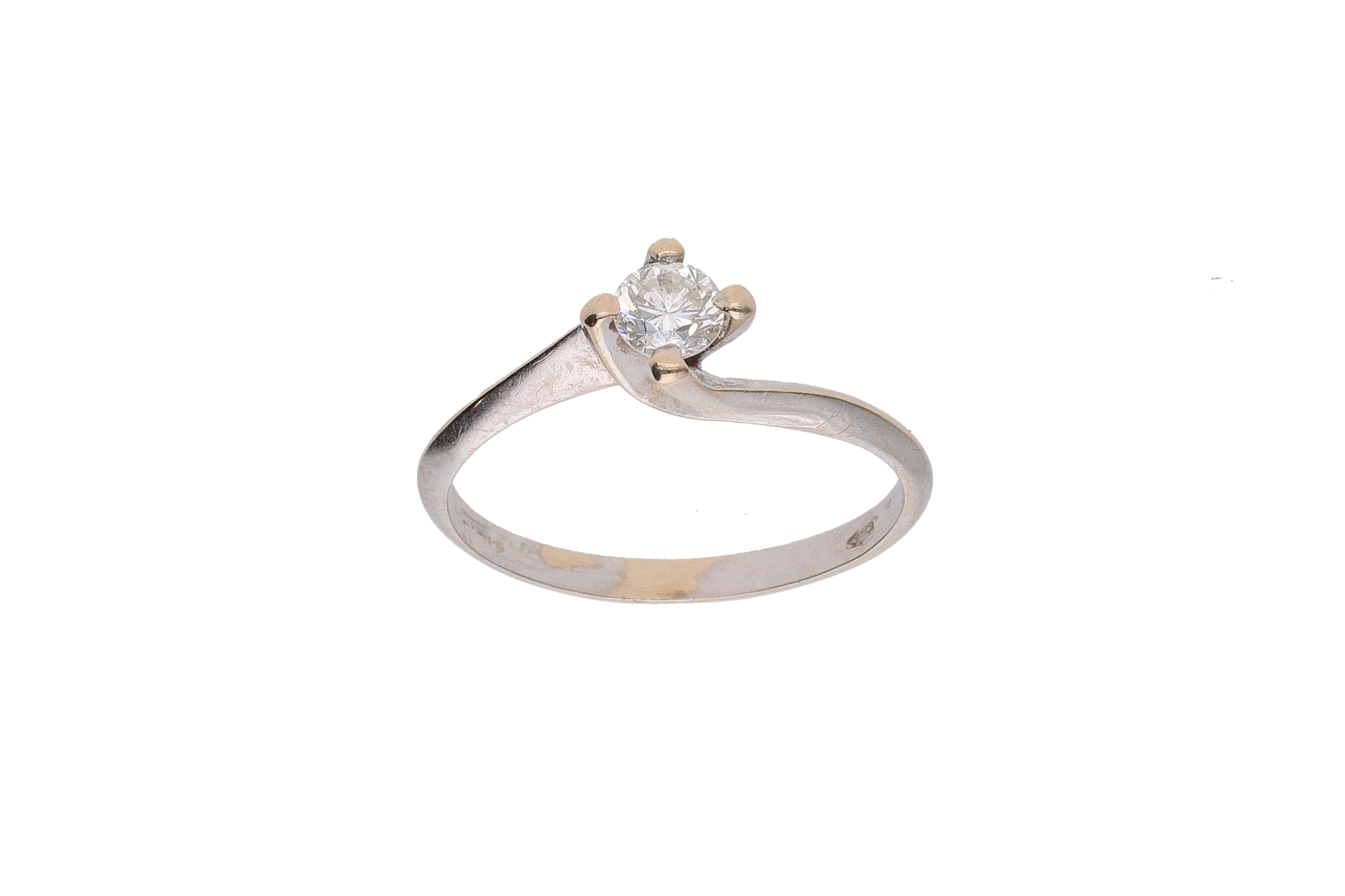 Anello con diamante - Asta Preziosi