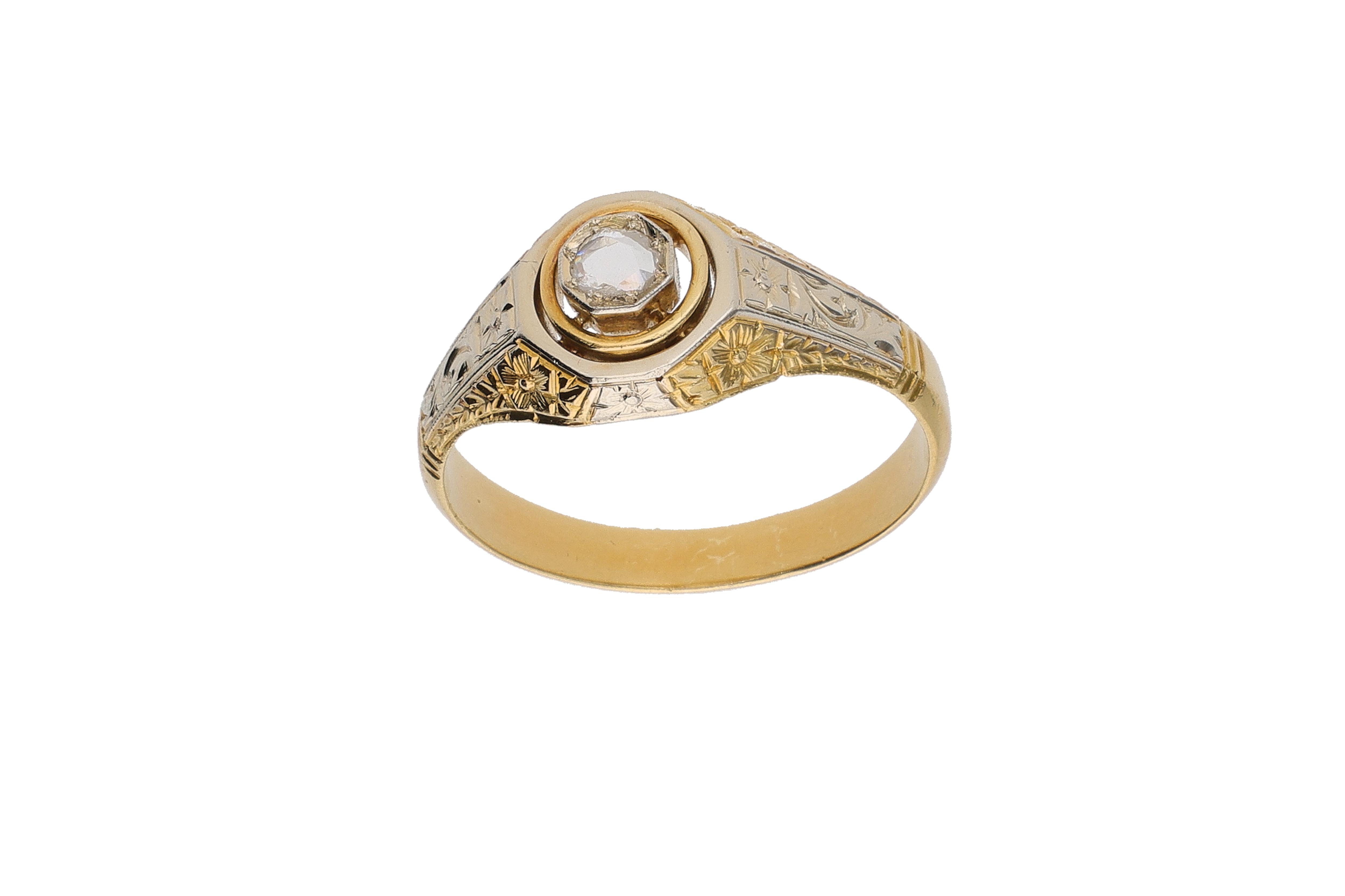 Anello con diamante - Asta Preziosi
