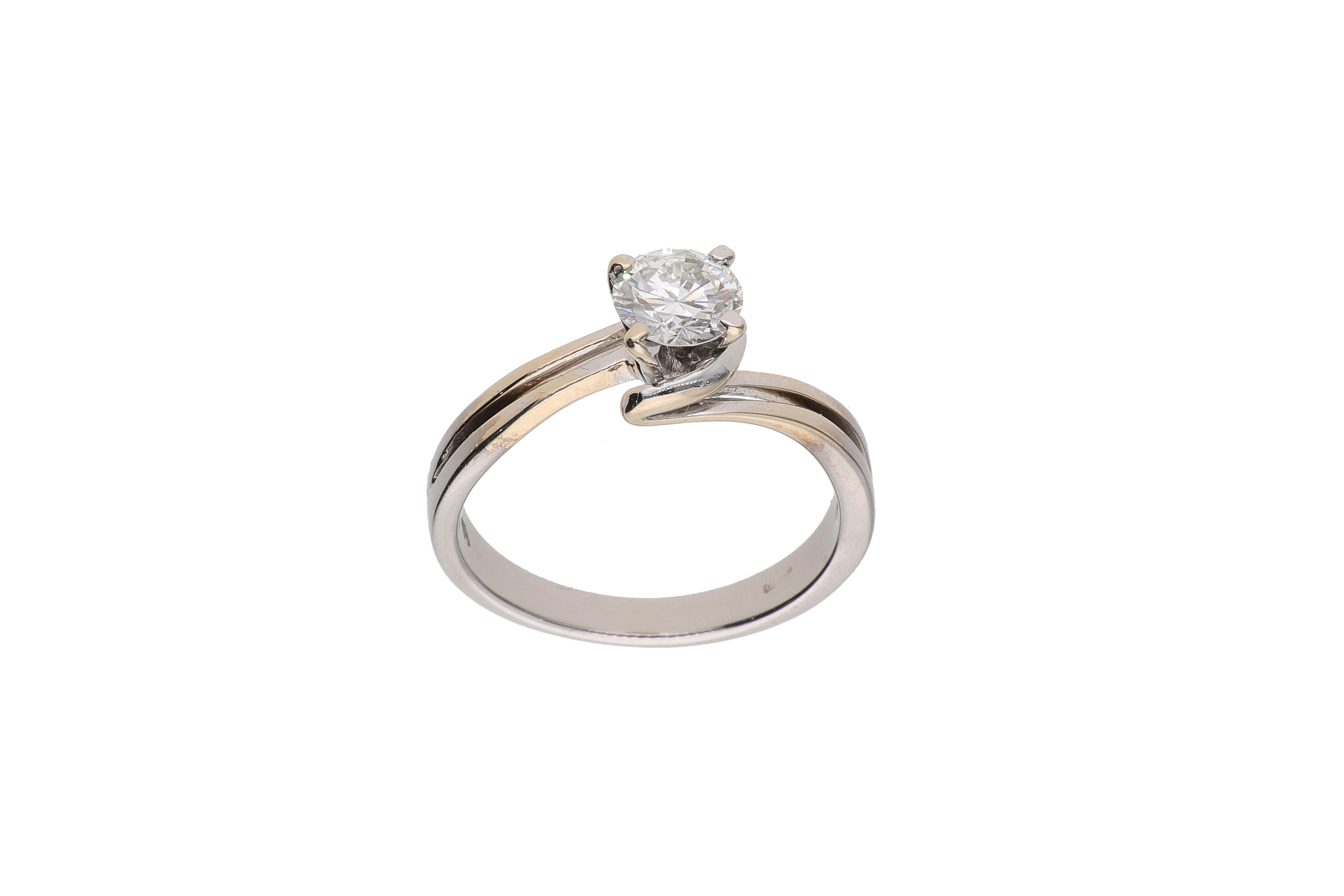 Anello con diamante - Asta Preziosi
