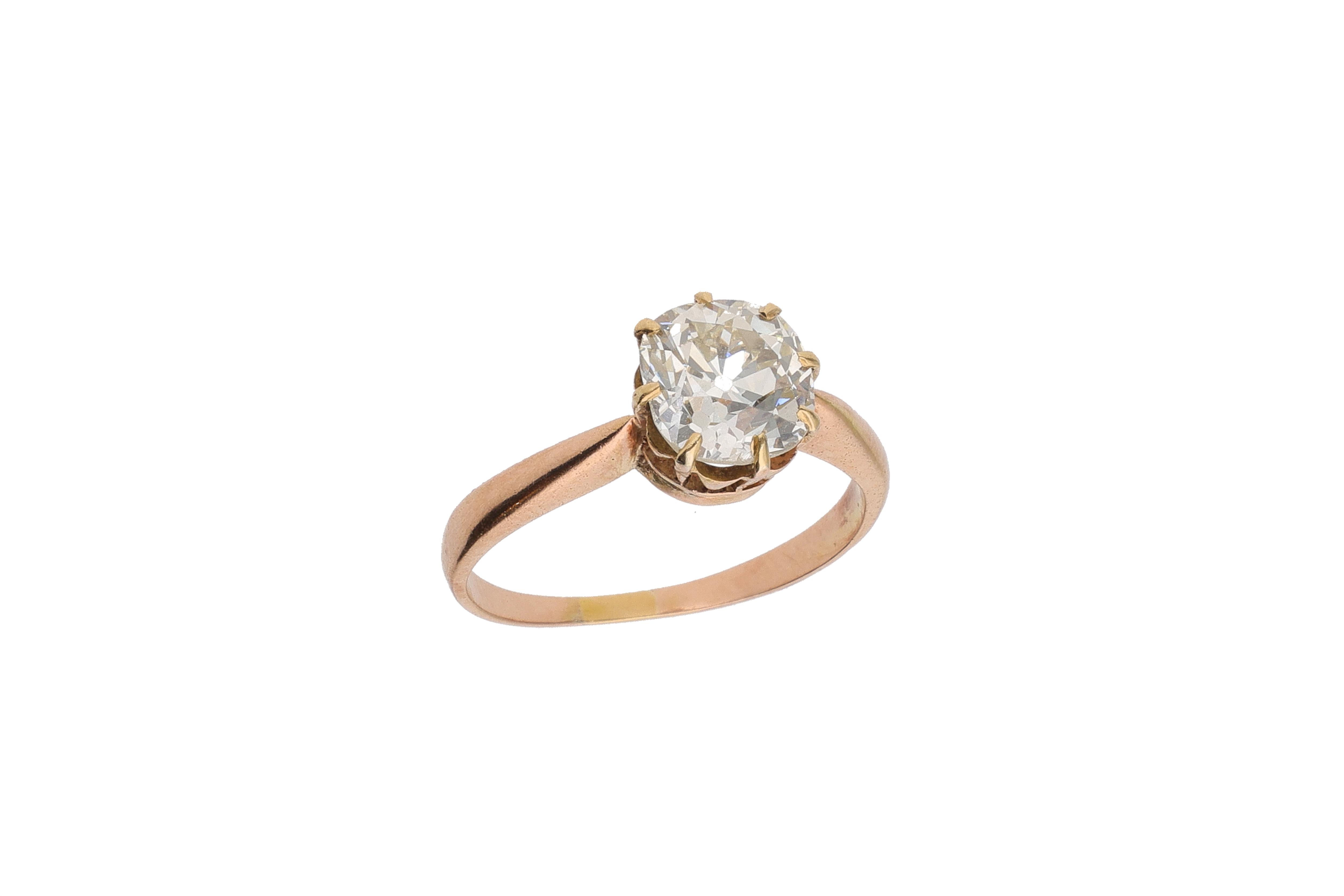 Anello con diamante - Asta Preziosi