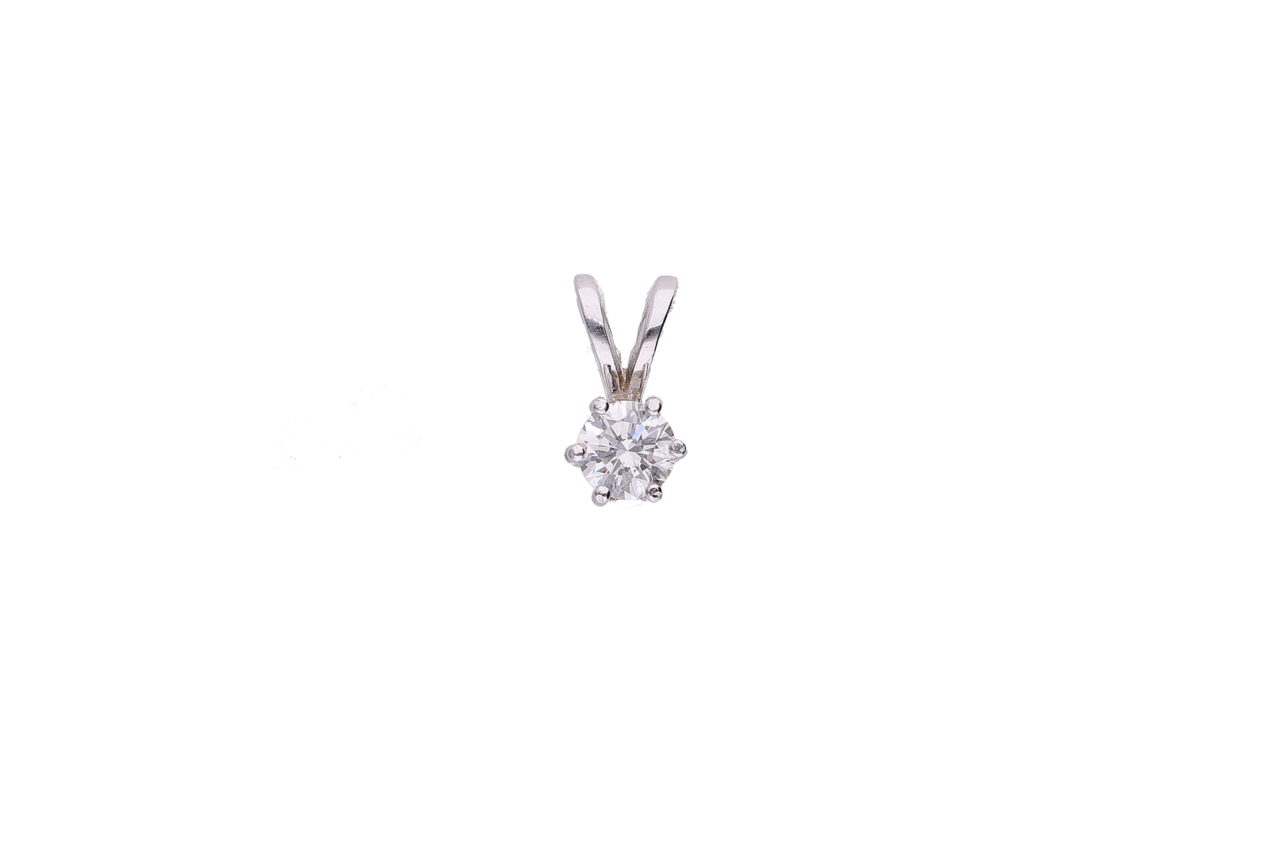 Pendente con diamante - Asta Preziosi