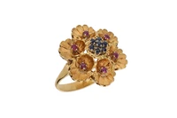 Anello con rubini, zaffiri e pietre - Asta Preziosi Anello con rubini, zaffiri e pietre - Asta Preziosi