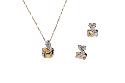 Collana con ciondolo e paio di orecchini con diamanti - Asta Preziosi Collana con ciondolo e paio di orecchini con diamanti - Asta Preziosi