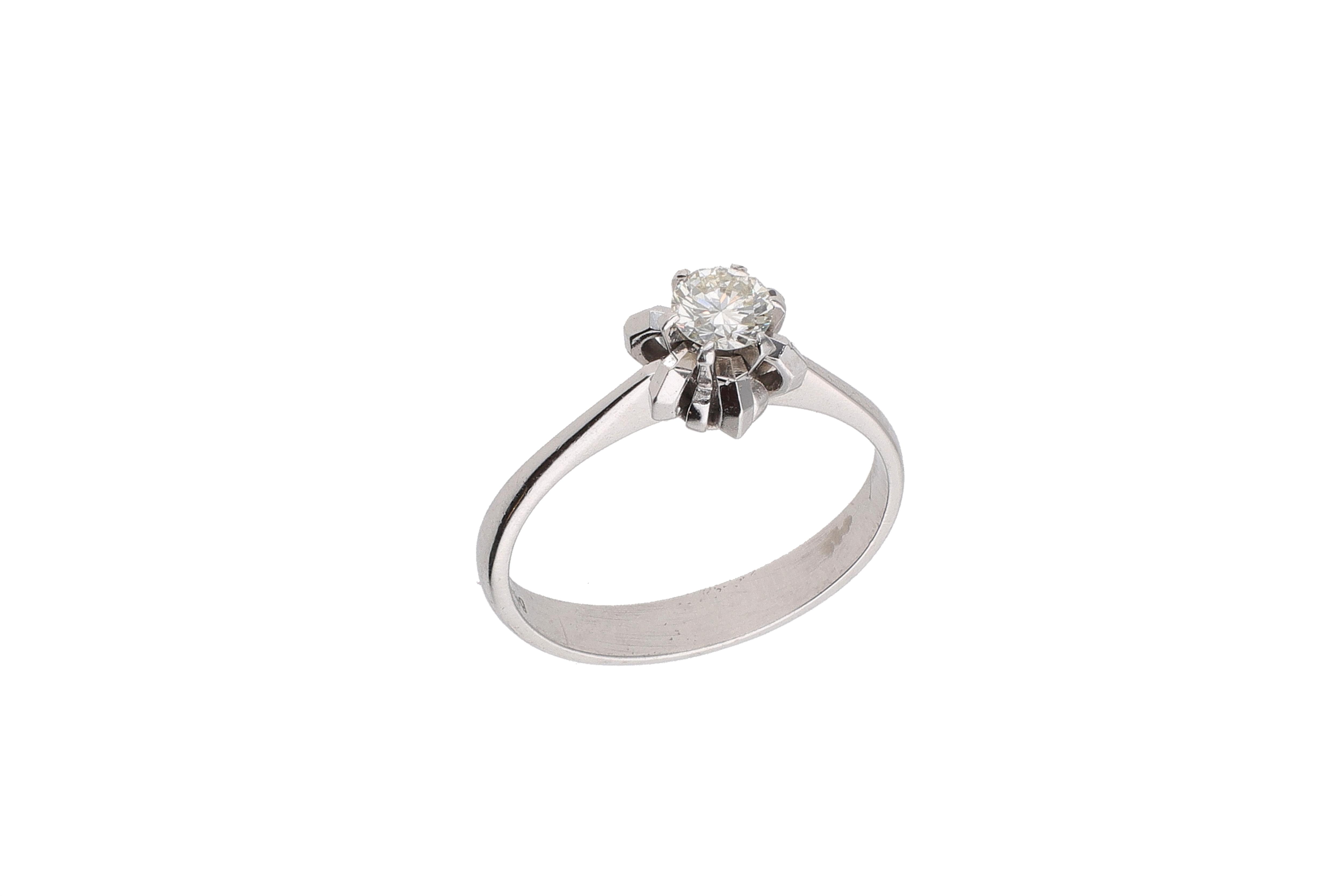 Anello con diamante - Asta Preziosi