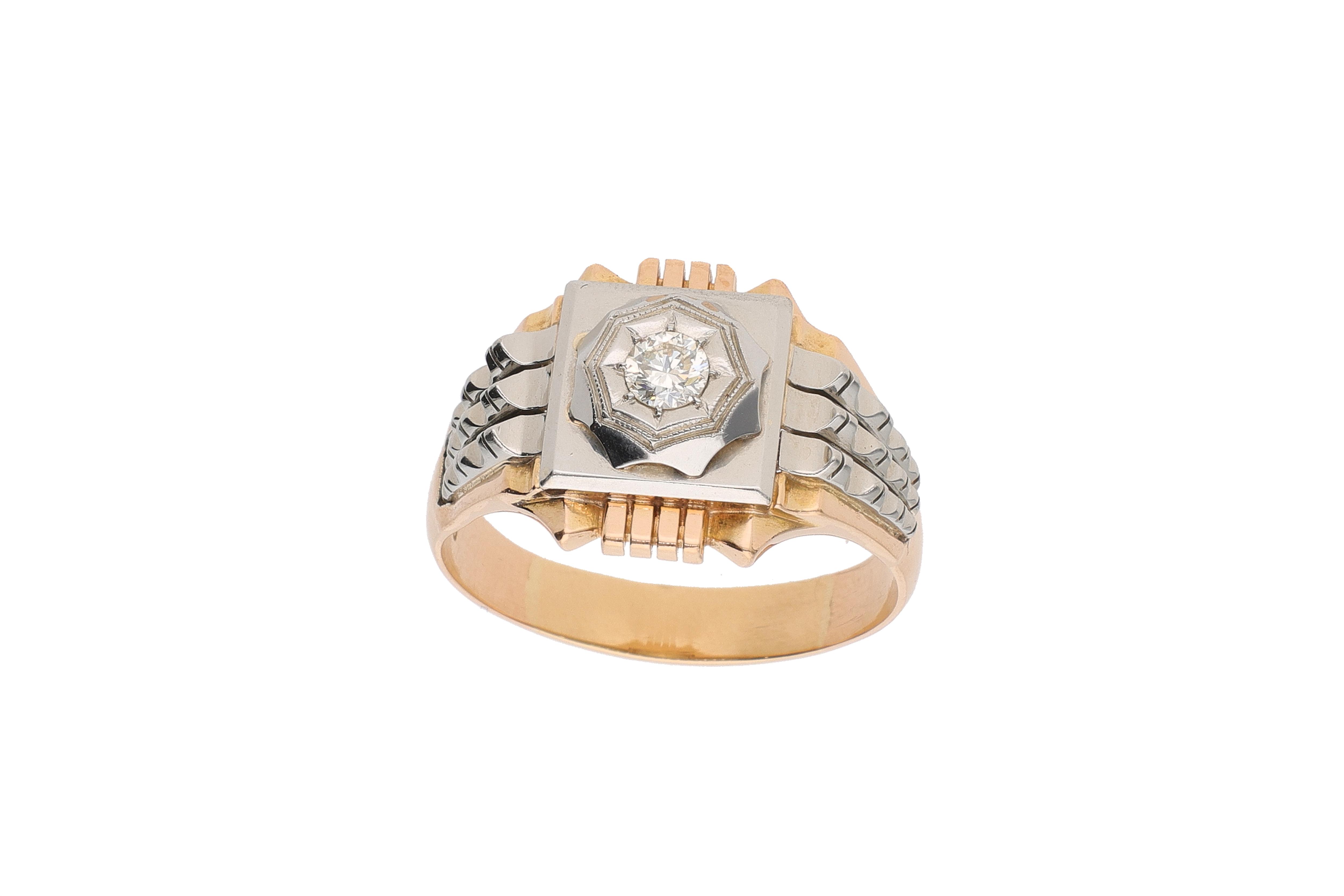 Anello con diamante - Asta Preziosi
