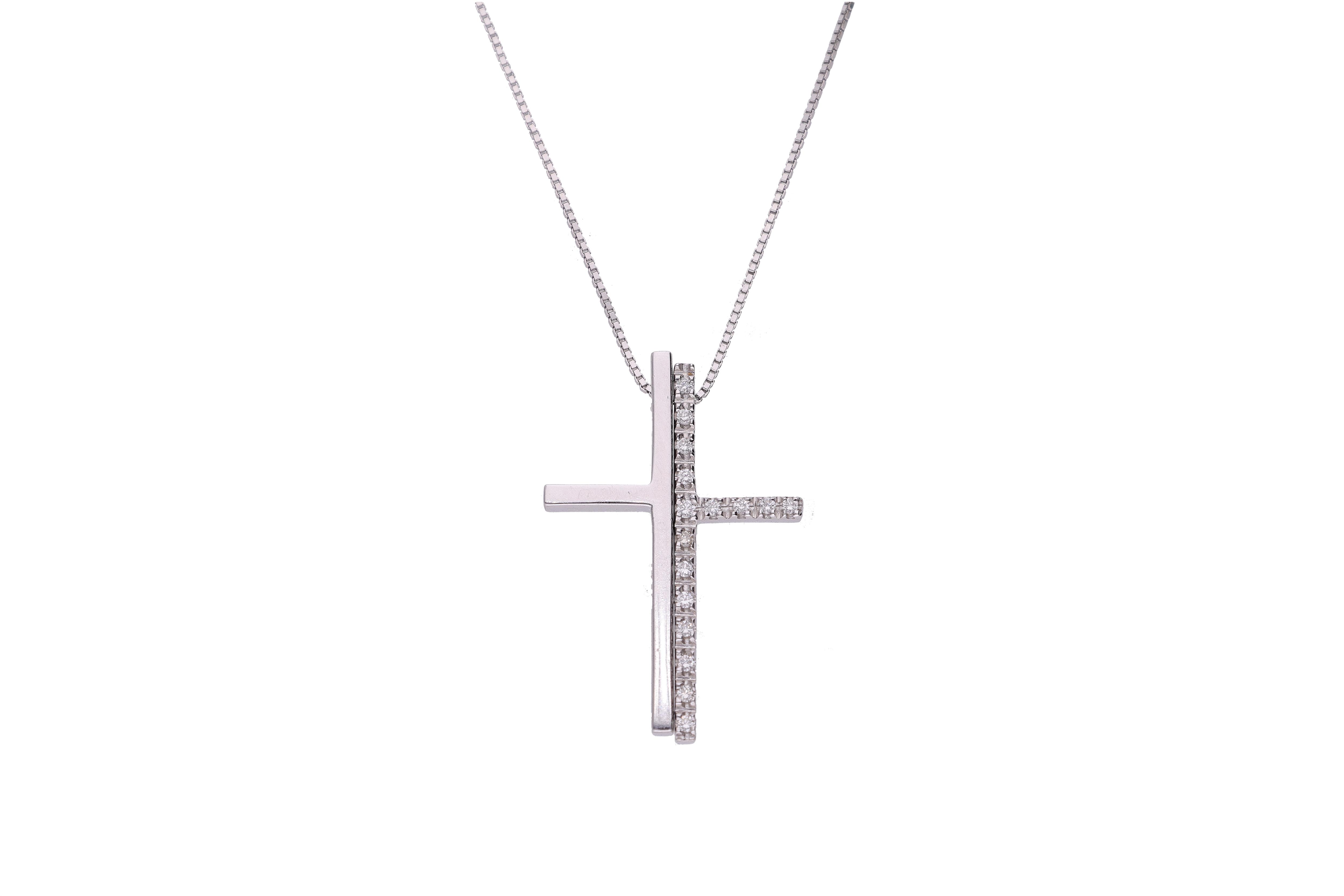 Collana ed elemento scorrevole con diamanti - Asta Preziosi