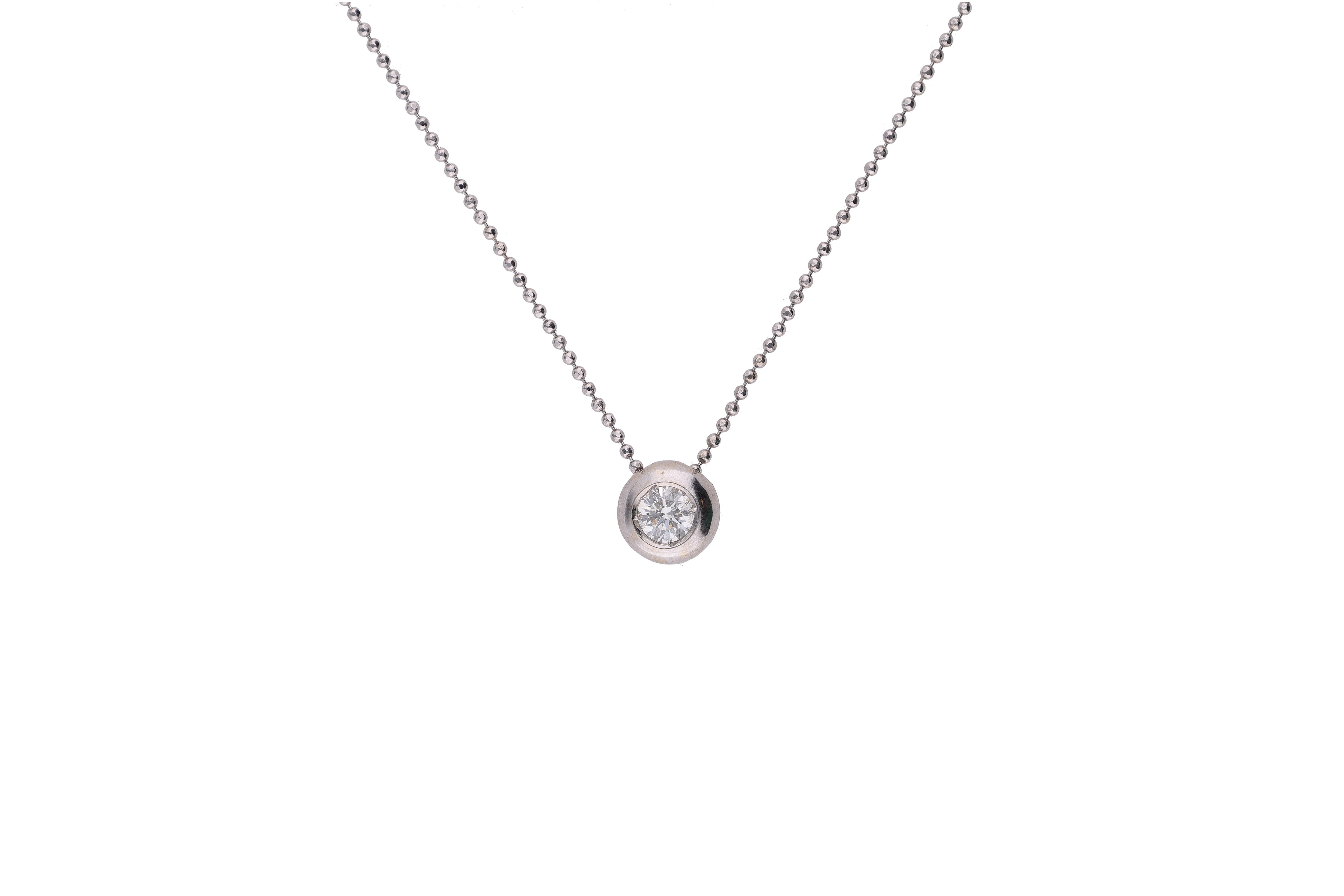 Collier con diamante - Asta Preziosi