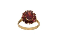 Anello con granati - Asta Preziosi